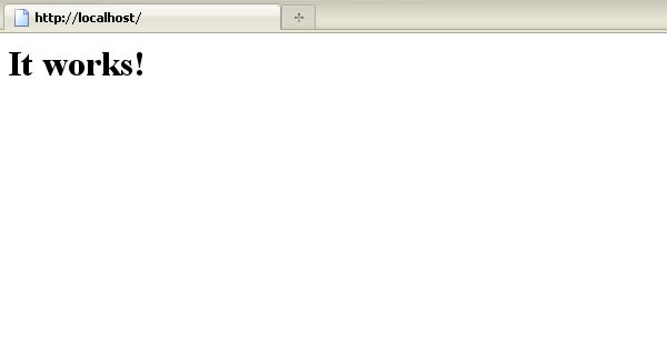 Apache It works!